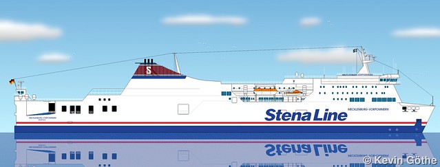 Painting of the Stena Line ferry Mecklenburg-Vorpommern