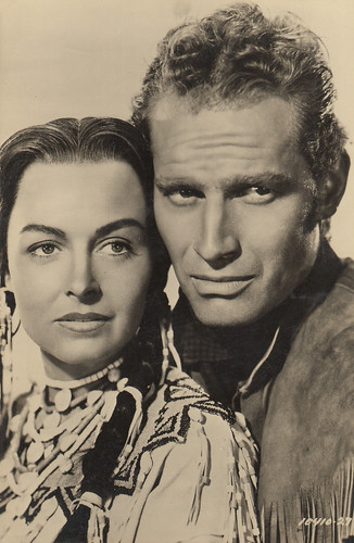 Donna Reed and Charlton Heston in The Far Horizon (1955)