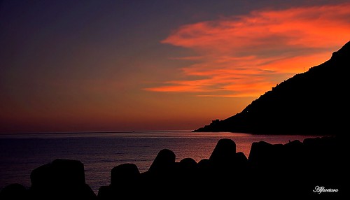tramonto sunset mare erchie cetara costa amalfi panorama cielo scogli torre lanscape elitegalleryaoi bestcapturesaoi aoi