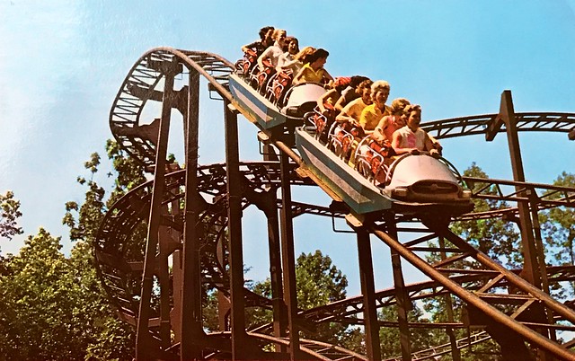 Glissade rollercoaster at Busch Gardens (1976)