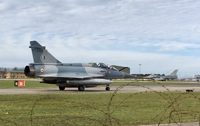 🇮🇳 KT-213 Indian Air Force Dassault Mirage 2000TI 🇮🇳 with 🇧🇪 FA-127, FA-116 Belgian Air Force General Dynamics F-16AM Fighting Falcon (Vipers) 🇧🇪