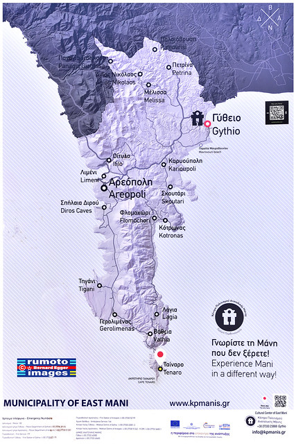 Map East Mani Peloponnese GR (c) Bernard Egger :: rumoto images  5743