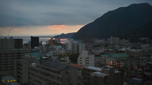 kyushu japan south island beppu sunrise early morning glow crimson oita nikon z6ii 2470f4