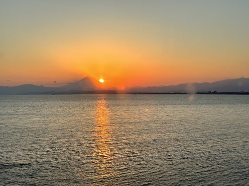 江ノ島アイランドスパからの夕日