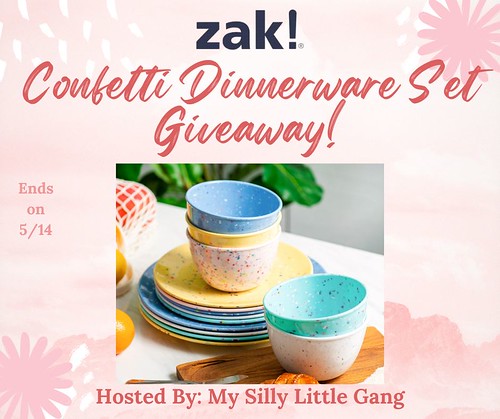 Confetti Dinnerware Set Giveaway #MySillyLittleGang