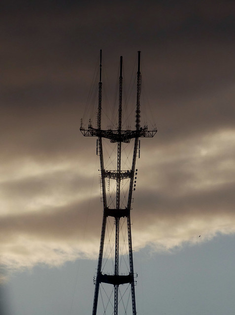 sutro tower & clouds