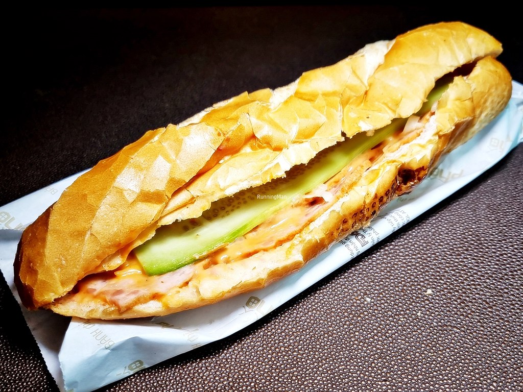 Bánh Mì Pate Chả Nóng / Pork Pate And Ham Sandwich