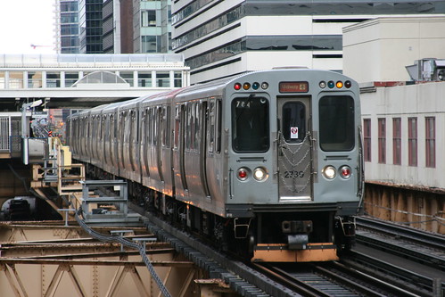 Chicago "L" 2600-series in State/Lake.Sta, Chicago, Illinois, US  /April 8, 2023