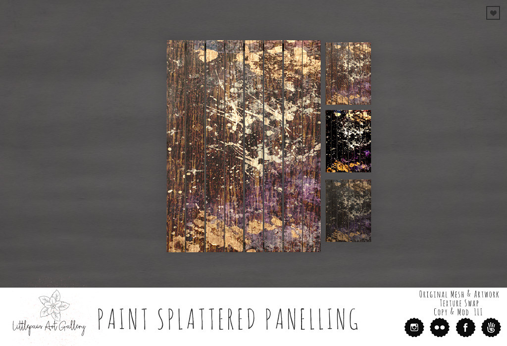 Paint Splattered Panelling @ Flourish