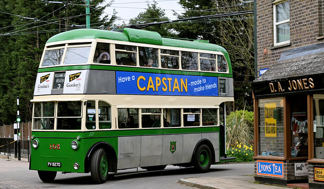 1948 Karrier Trolley bus 105 Ipswich Corporation  Reg PV 8270