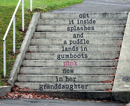 dunedin newzealand noordam 011951 rx100m6 steps stairs treppe poem poemsonsteps smileonsaturday stepsisters words outdoor outside