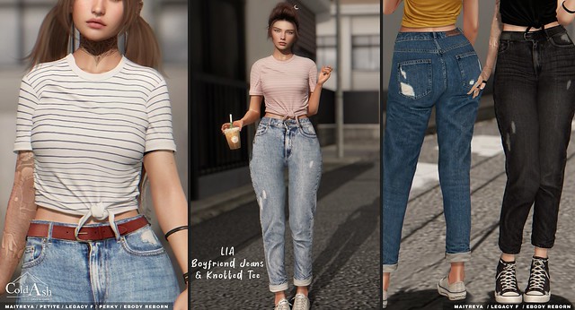 🎁 NEW RELEASE & GIVEAWAY - COLD ASH LIA BOYFRIEND JEANS & KNOTTED TEE @ EQUAL10 Event 🎁