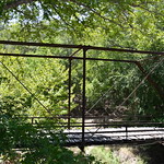 Old Bear Creek Bridge (Hamilton County, Texas) Historic abandoned Pratt through truss bridge on County Road 103 over Bear Creek in Hamilton County, Texas.