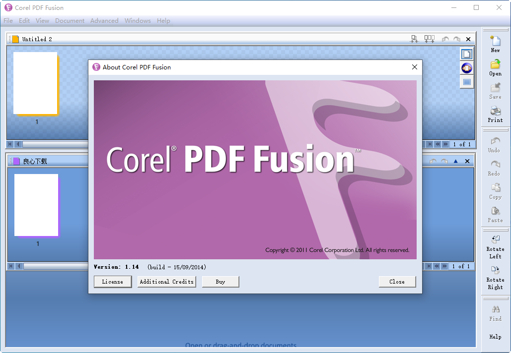 Working with Corel PDF Fusion 1.14 full