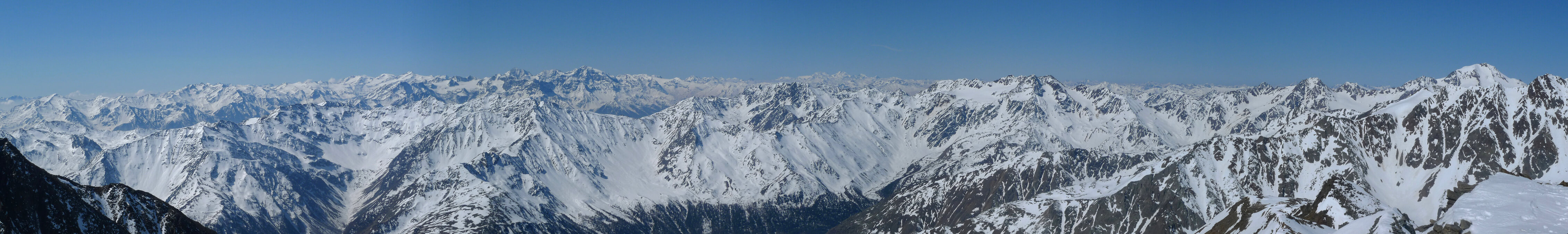 Similaun N, from Martin-Busch-Hütte Ötztaler Alpen / Alpi Venoste Rakousko panorama 35