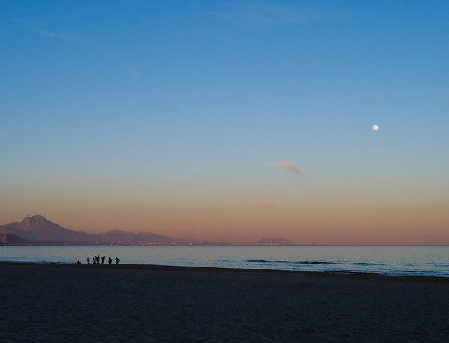 Sunset, San Juan beach in Alicante