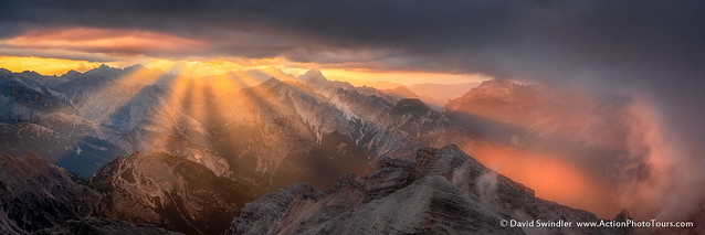 Rays Over the Dolomites