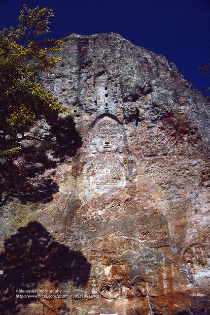 Gochang, Seonunsan Park, rock-carved Buddha