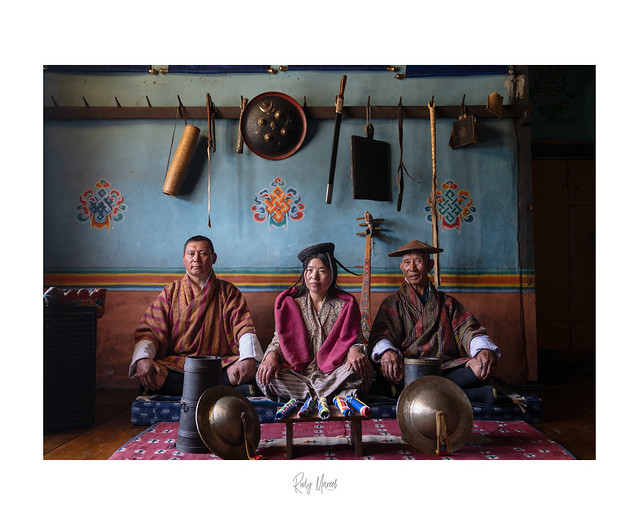 A Moment in Time: Portrait of a Bhutan farmer family near Paro