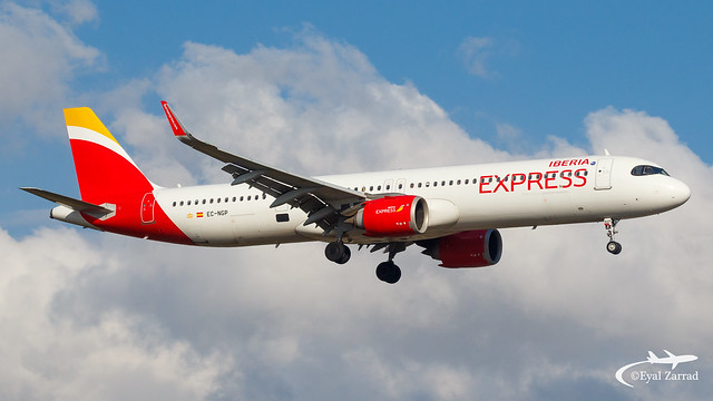 TLV - Iberia Express Airbus A321neo EC-NGP