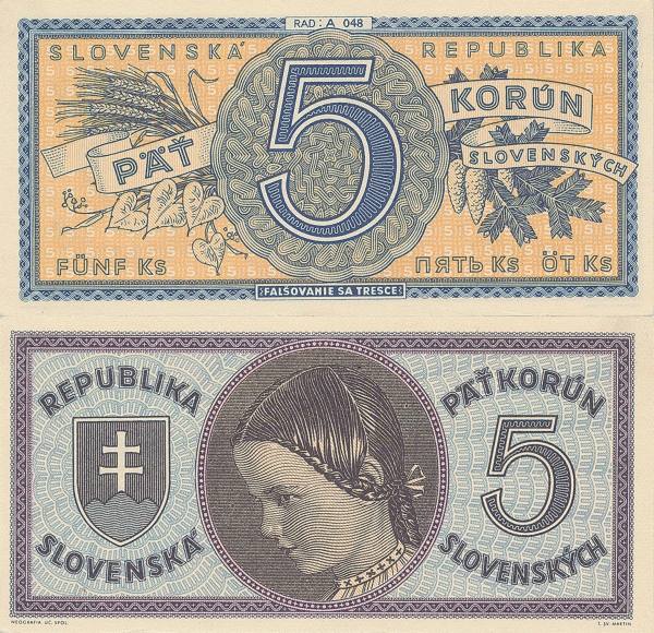 5 Ks 1945 Slovensky stat