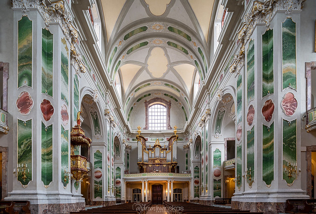 Jesuitenkirche Mannheim Blick zur Orgel