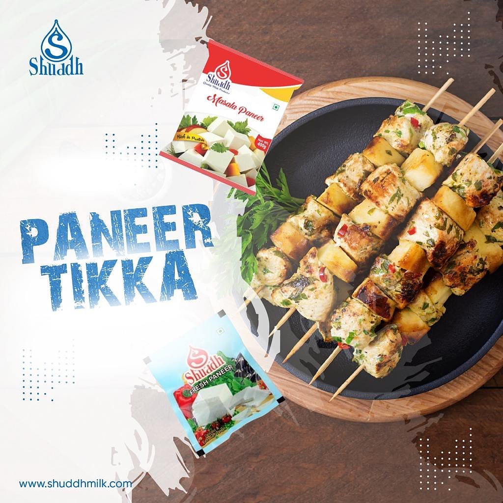 Try making Paneer Tikka with Shuddh Paneer!