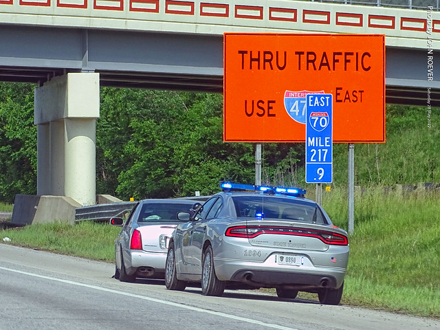 Ohio State Trooper on I-70 East, 28 May 2022