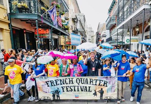 French Quarter Fest 40th anniversary kickoff parade - April 13, 2023. Photo by Beth Arroyo Utterback.