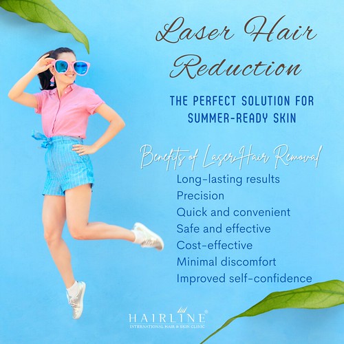 "Get ready for summer with laser hair removal!"