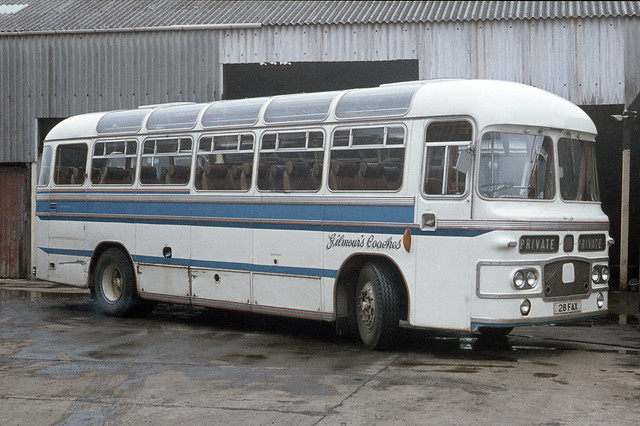 Gilmour's Coaches . Crosshouse , Ayrshire , Scotland. 28FAX . Crosshouse garage , Ayrshire , Scotland . Monday afternoon 20th-March-1978 .
