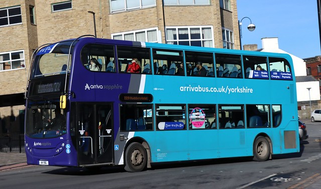 Arriva Yorkshire 1894 A4 YBG arrives at Huddersfield Bus Station with a terminating service.