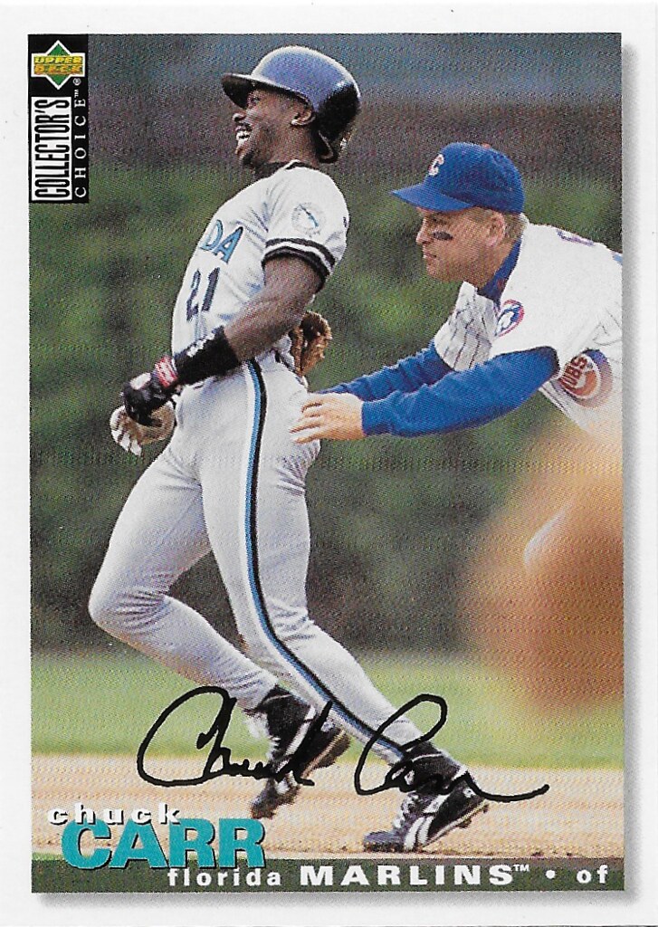Grace, Mark - 1995 Collectors Choice Gold Signature #299 (cameo with Chuck Carr)