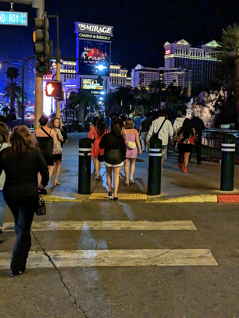 Living Las Vegas — Friday Night/Day Six — Walking The Strip! — Mirage Resort & Casino — Post-Coronavirus Las Vegas — April 2023
