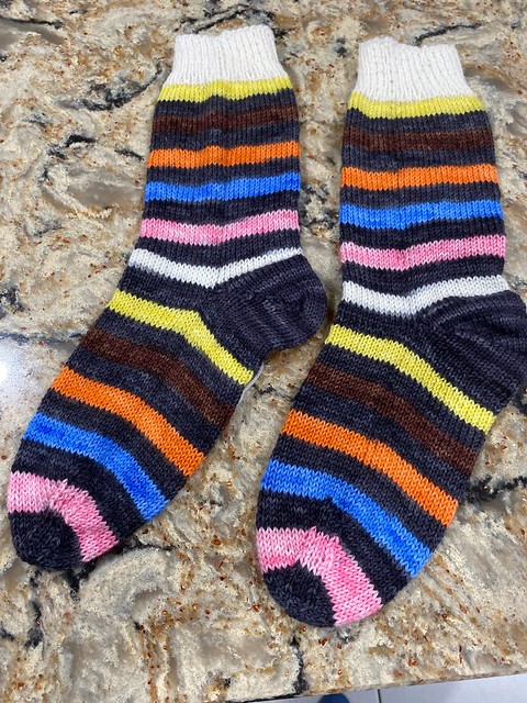 Jan (mrsjanknits) finished this pair of socks using Timber Yarns Sock Twins in Allsorts.