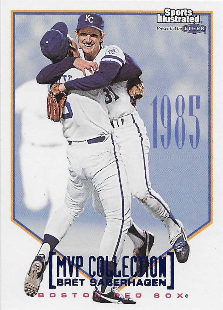 Brett, George - 1998 Sports Illustrated World Series Fever MVP Collection #4 (cameo with Bret Saberhagen)