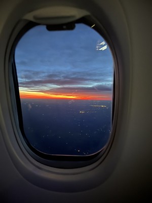 Window Seat for Early Morning Flight to Miami, FL