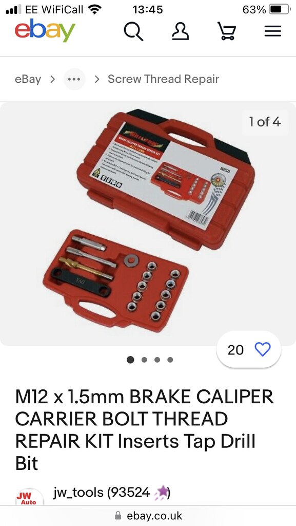 Caliper repair kit
