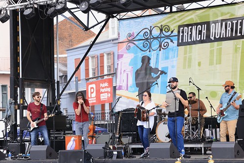 Poisson Rouge at French Quarter Fest - April 14, 2023. Photo by Michele Goldfarb.