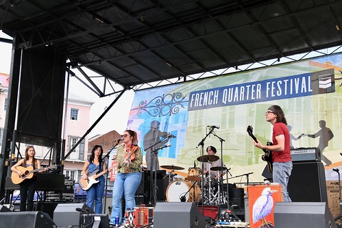 Babineaux Sisters at French Quarter Fest - April 14, 2023. Photo by Michele Goldfarb.