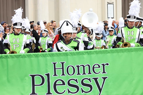 Homer Plessy Marching Band at French Quarter Fest - April 14, 2023. Photo by Michele Goldfarb.