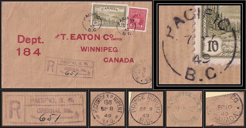 British Columbia / B.C. Postal History / Registered Cover … | Flickr