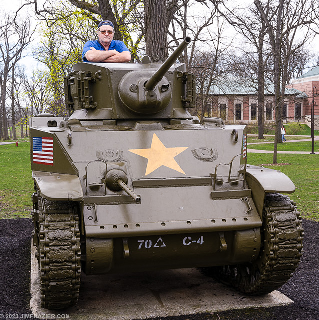 Lots of people climb on the tanks at Cantigny Park but I didn't know you could get IN them!!!