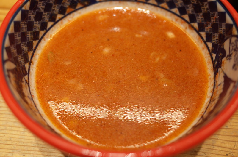 14Ricoh GRⅡ西池袋一丁目三田製麺所海老つけ麺のスープにスープ割