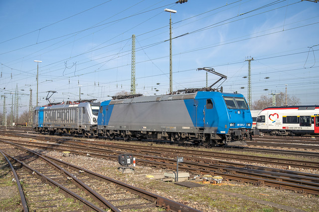 Alpha Trains 185 535 + Railpool 187 001 Basel Badischer Bahnhof