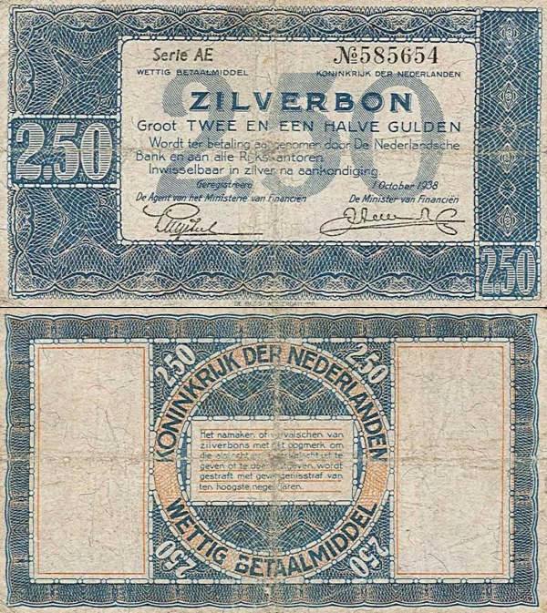 Netherlands p62 2.5 Gulden 1938