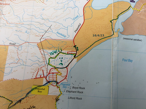 Track Map - Peaceful Bay to Irwin Inlet Walk - Bibbulmun Track, South Coast Western Australia