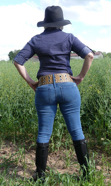 Wide jeans belt P1020669