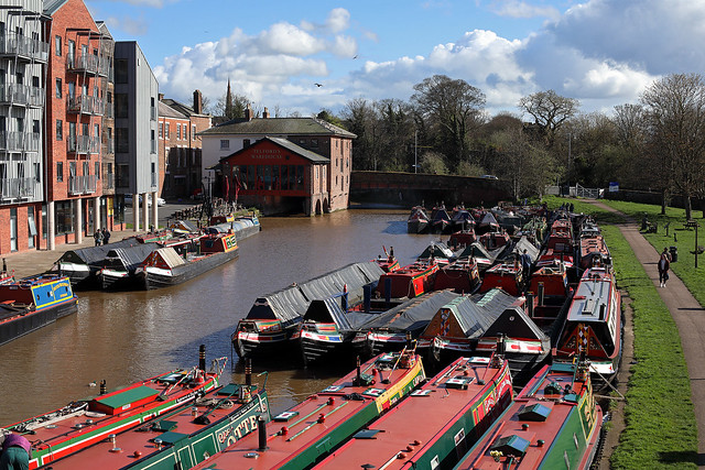 Historic Narrow boats at Chester 6th April 2023