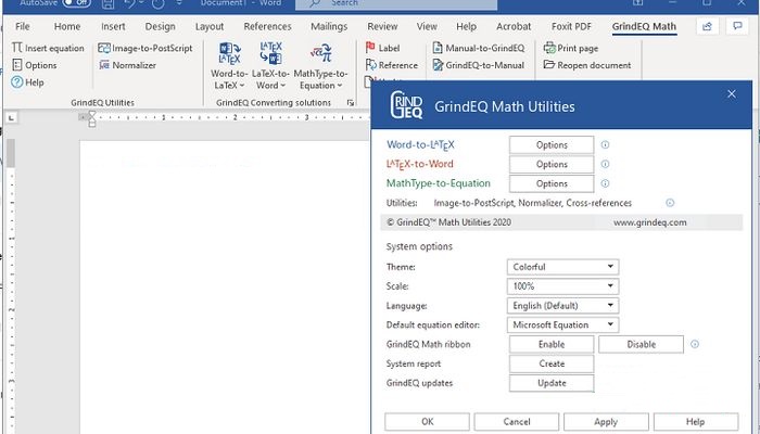 Working with GrindEQ Math Utilities 2019 full license